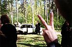 Около машины я и Дашенька